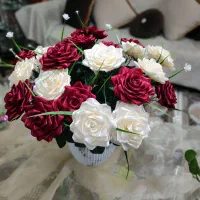 گل روبانی|گل مصنوعی|شیراز, رازی|دیوار