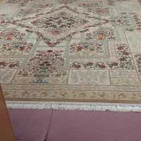 یک جفت فرش ماشینی ۱۲ متری ۱۲۰۰ شانه طرح خشتی|فرش|فلاورجان, |دیوار