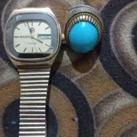 ساعت رادو روکش طلا قدیمی تمیز سالم دقیق