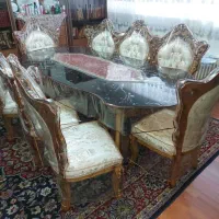 ست مبل استیل سلطنتی 9 نفره با ناهارخوری 8 نفره|مبلمان خانگی و میز عسلی|تهران, شیخ هادی|دیوار