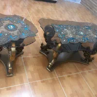 میز جلومبلی با دو عدد عسلی و رومیزی شیک