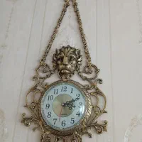 فروش سه عددلوستر ویک ساعت دیواری...برنجی|لوستر و چراغ آویز|همدان, |دیوار