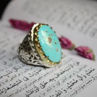 انگشتر فیروزه نیشابوری طبیعی رکاب نقره دستساز فاخر|جواهرات|تهران, شهرک چیتگر|دیوار