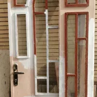 درب عرض 110 دو لنگه و ارتفاع 260 و چهار متر کابینت