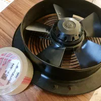 فن هواکش صنعتی دمنده سایز ۲۵ سانت،دوربالا2500rpm