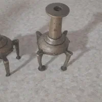 سرمه دان برنجی عتیقه قاجاری