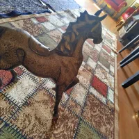 اسب برنز سیاه قلم 3میلیون پاش شکسته|مجسمه، تندیس، ماکت|تبریز, |دیوار