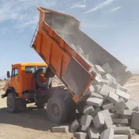 خدمات کمپرسی و لودر    آجر،شن و...|خدمات حمل و نقل|طبس, |دیوار