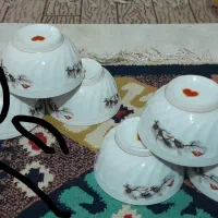 بشقاب گل سرخی|ظروف سرو و پذیرایی|علیآباد کتول, |دیوار