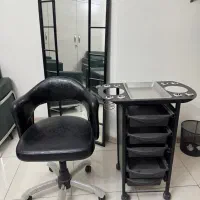 ست ۳ تیکه ترالی،صندلی، سرشور آرایشگاهی|آرایشگاه و سالن‌های زیبایی|قزوین, |دیوار