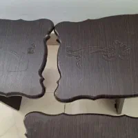 4 عدد میز عسلی جلو مبلی جنس نوپان