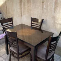 میز نهار خوری ۴نفره در حد نو|میز و صندلی غذاخوری|مشهد, رسالت|دیوار