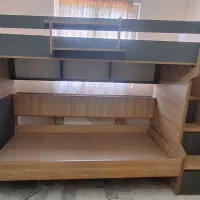 تخت خواب دوطبقه نوجوان به همراه خوشخواب طبی فنری