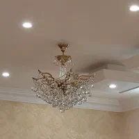 لوستر کریستالی خارجی|لوستر و چراغ آویز|قم, شهرک قدس|دیوار