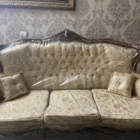 مبلمان سلطنتی ۷ نفره در حد نو|مبلمان خانگی و میز عسلی|تهران, شهرک امید|دیوار