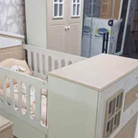 تخت و کمد سیسمونی کلبه مدل 717|تخت و صندلی بچه|تهران, دولتخواه جنوبی|دیوار