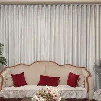 پرده شاین دار دوخت مینی‌مال نو
