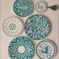 دیوارکوب سفالی «ترمه» دستساز، خاص و متفاوت