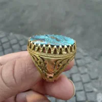 انگشتر فیروزه برنج|جواهرات|تهران, علم و صنعت|دیوار