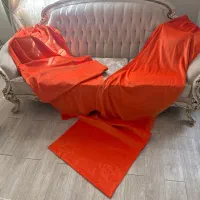 دو عدد پرده مخمل خوشرنگ با جنس اعلاء