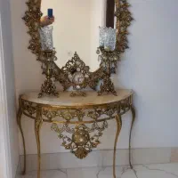 آینه شمعدون برنج