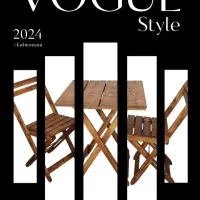 انواع میز و صندلی های چوبی تاشو ضد آب