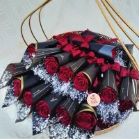 گل روبانی|گل مصنوعی|رشت, کوی قدس|دیوار