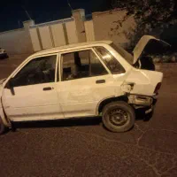 ماشین پرایدمدل 87سفید تصادفی