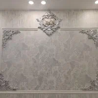نصب کاغذ دیواری .و پوستر سه بعدی .نقاشی ساختمان