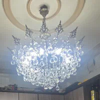 لوستر ۱۶ شاخه برنز طلایی الماس شده|لوستر و چراغ آویز|ری, سیزده آبان|دیوار