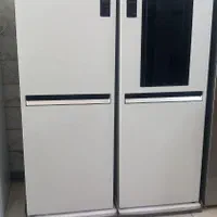 یخچال فریزر دوقلوی دورین دور طرح چهار درب سامسونگ|یخچال و فریزر|خرم‌آباد, |دیوار