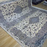 جفت فرش ۶ متری کاشان طرح درباری