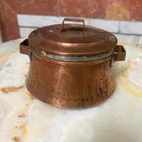 دیگ و شیرینی خوری مسی/سینی استیل۲عدد