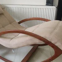 صندلی راک دسته چوبی|مبلمان خانگی و میز عسلی|تبریز, |دیوار