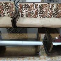 فروش سرویس مبل پنج نفره + ۲ میز