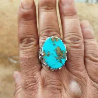 انگشتر نقره سنگ نیشاپور