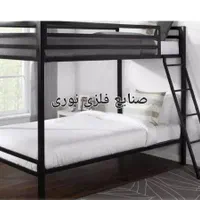 تخت دوطبقه فلزی سفارشی (صنایع فلزی نوری)|تخت و سرویس خواب|مشهد, بهمن|دیوار