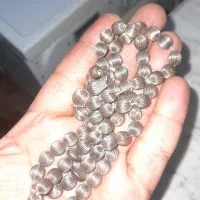 تسبیح نقره وانگشتر گردنی