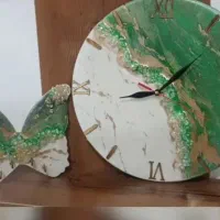 ساعت های دستساز رزینی با بیس چوبی|ساعت دیواری و تزئینی|شوش, |دیوار