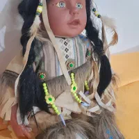 عروسک سرخ پوستی بسیار زیبا و خارجی