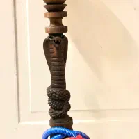 قلیان چوبی گردو طرح مار،قلیون،چوب