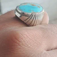 انگشتر دست‌ساز فیروزه نیشابور|جواهرات|قم, باغ کرباسی|دیوار