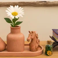 ست اسب و گلدان مراکشی و جاعودی سنگ مصنوعی طرح سفال|صنایع دستی و سایر لوازم تزئینی|تهران, سلسبیل شمالی|دیوار