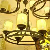 لوستر دورینگ ۵ شعله مشکی