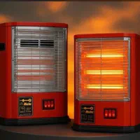 بخاری برقی فن دار 4 شعله مهر