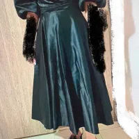 لباسی مجلسی ساتن امریکایی تنخور فوق العاده