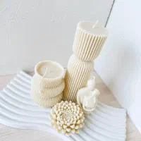 ست شمع دکوری مینیمال|صنایع دستی و سایر لوازم تزئینی|کلاله, |دیوار