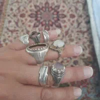 انواع انگشترهاوسکه های نقره قدیمی وساعت نبضی قدیمی|کلکسیون اشیاء عتیقه|سرایان, |دیوار