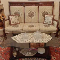 مبل استیل ۹نفره به همراه میزناهارخوری ۸نفره