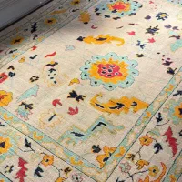 فرش سلطان اباد پشمی دستبافگونه